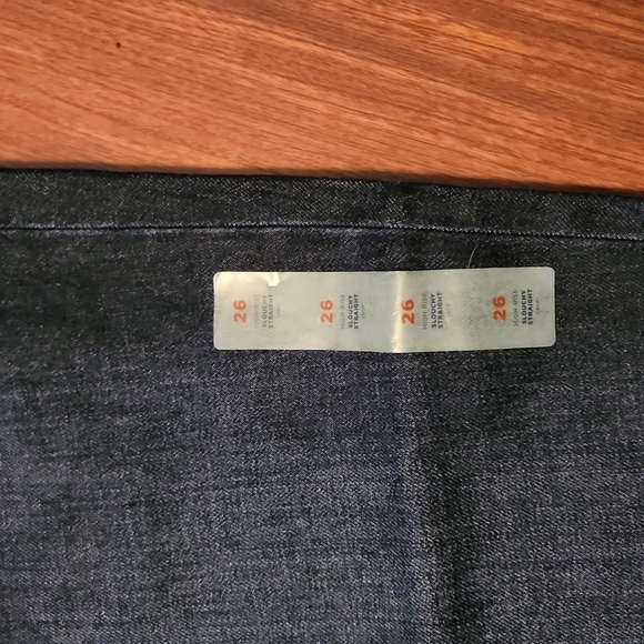 Old Navy Jeans Womens size 26 Crop high rise slouchy straight plus NEW - Picture 4 of 13